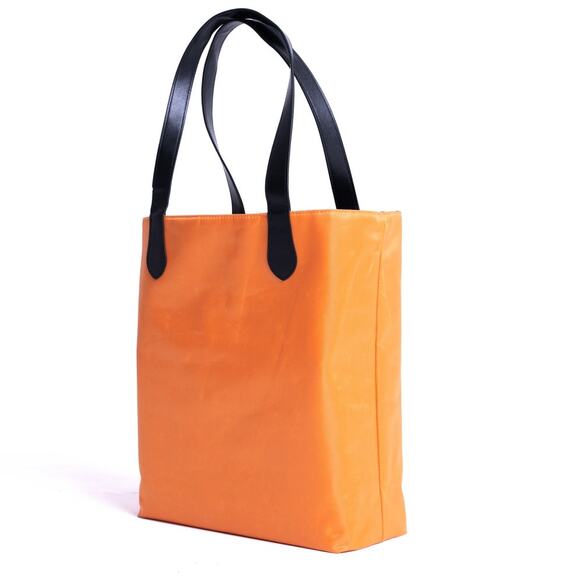 DASTI Reversible Tote Bag Large Waterproof Brown Monogram & Orange Travel Bag - Picture 14 of 14